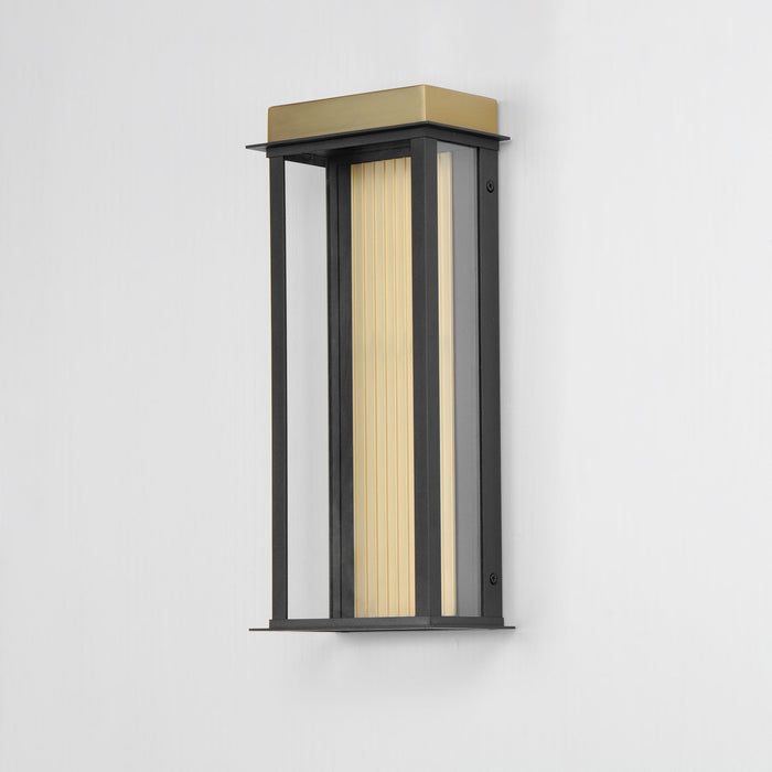 Maxim - 50754BKGLD - LED Outdoor Wall Sconce - Rincon - Black / Gold