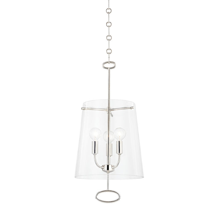 Hudson Valley - 4711-PN - Three Light Pendant - James - Polished Nickel