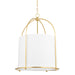 Hudson Valley - 4822-AGB - One Light Lantern - Orlando - Aged Brass