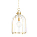 Hudson Valley - 7306-AGB - One Light Pendant - Eldridge - Aged Brass