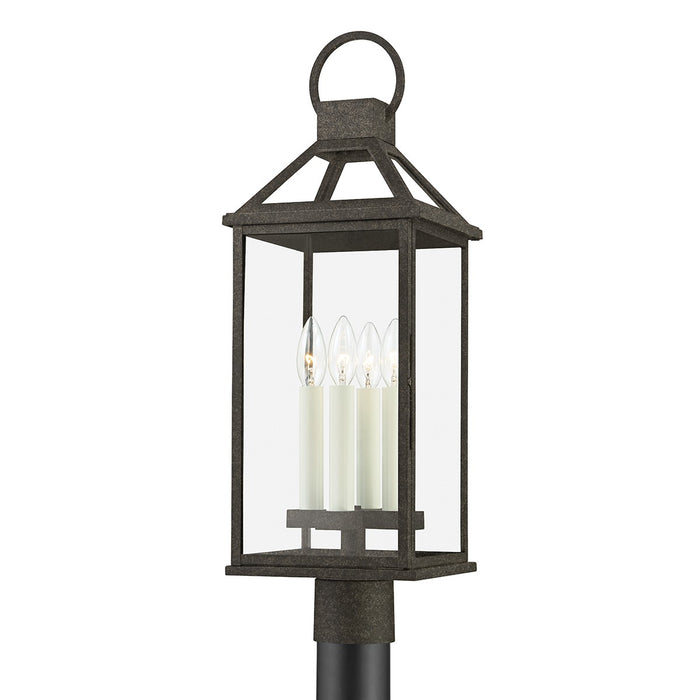 Troy Lighting - P2745-FRN - Four Light Outdoor Post Mount - Sanders - French Iron