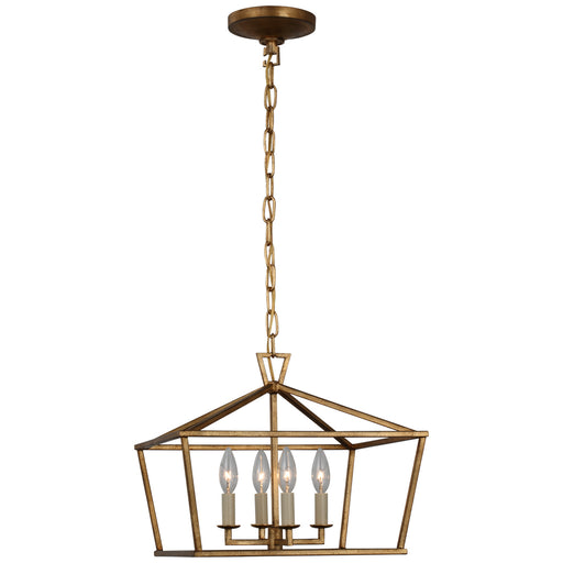 Visual Comfort Signature - CHC 4190GI - Four Light Semi-Flush Mount - Darlana - Gilded Iron