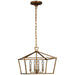 Visual Comfort Signature - CHC 4190GI - Four Light Semi-Flush Mount - Darlana - Gilded Iron