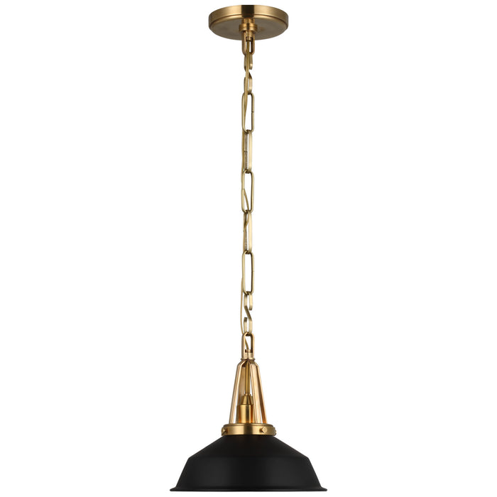 Visual Comfort Signature - CHC 5460AB-BLK - LED Pendant - Layton - Antique-Burnished Brass