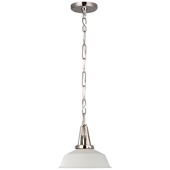 Visual Comfort Signature - CHC 5460PN-WHT - LED Pendant - Layton - Polished Nickel