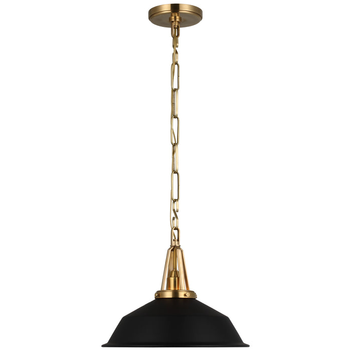 Visual Comfort Signature - CHC 5461AB-BLK - LED Pendant - Layton - Antique-Burnished Brass