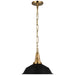 Visual Comfort Signature - CHC 5461AB-BLK - LED Pendant - Layton - Antique-Burnished Brass