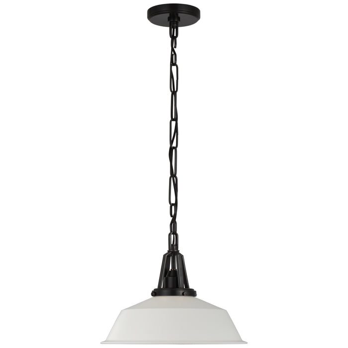 Visual Comfort Signature - CHC 5461BZ-WHT - LED Pendant - Layton - Bronze