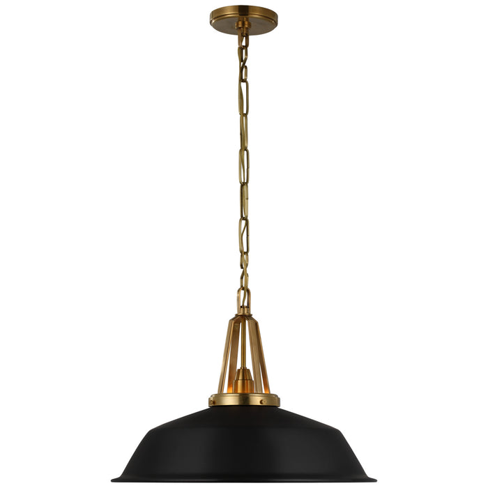 Visual Comfort Signature - CHC 5462AB-BLK - LED Pendant - Layton - Antique-Burnished Brass