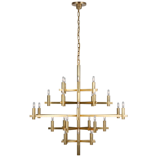 Visual Comfort Signature - CHC 5632AB - LED Chandelier - Sonnet - Antique-Burnished Brass