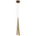 Visual Comfort Signature - KW 5630AB - LED Pendant - Piel - Antique-Burnished Brass