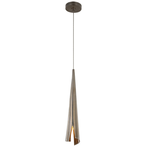 Visual Comfort Signature - KW 5630PWT - LED Pendant - Piel - Pewter