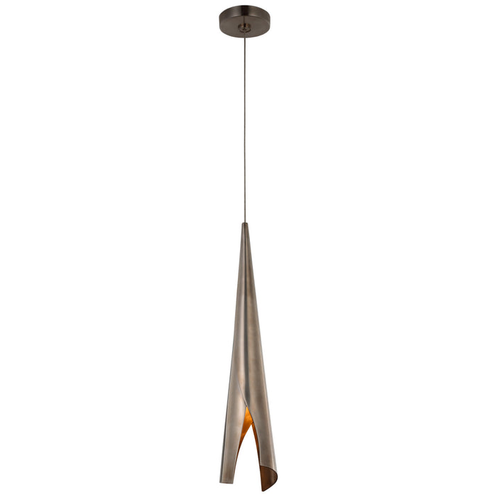 Visual Comfort Signature - KW 5631PWT - LED Pendant - Piel - Pewter