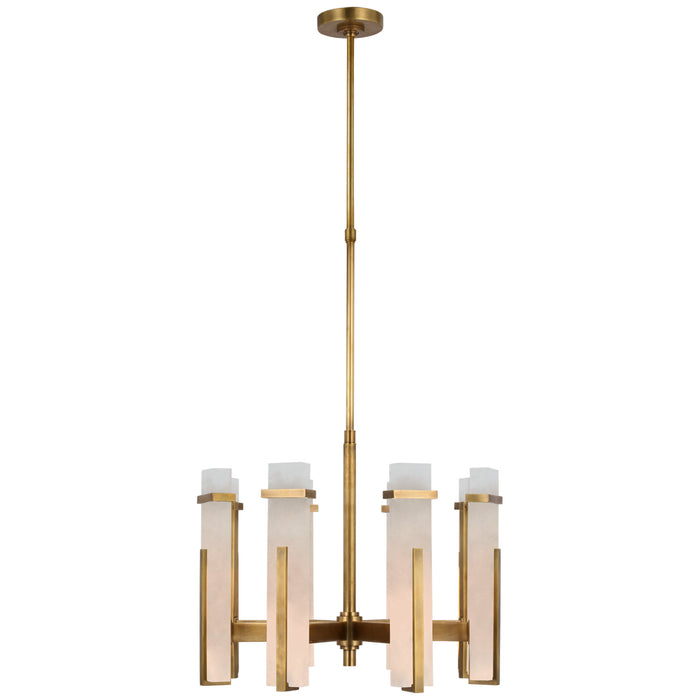 Visual Comfort Signature - S 5911HAB-ALB - LED Chandelier - Malik - Hand-Rubbed Antique Brass