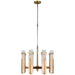 Visual Comfort Signature - S 5911HAB-ALB - LED Chandelier - Malik - Hand-Rubbed Antique Brass