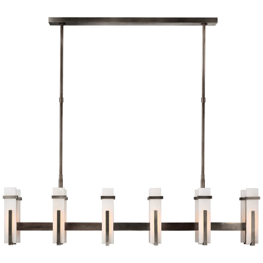 Visual Comfort Signature - S 5915BZ-ALB - LED Linear Chandelier - Malik - Bronze