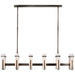 Visual Comfort Signature - S 5915BZ-ALB - LED Linear Chandelier - Malik - Bronze