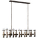 Visual Comfort Signature - S 5915BZ-CG - LED Linear Chandelier - Malik - Bronze