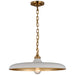 Visual Comfort Signature - TOB 5115HAB-PW - LED Pendant - Piatto - Hand-Rubbed Antique Brass