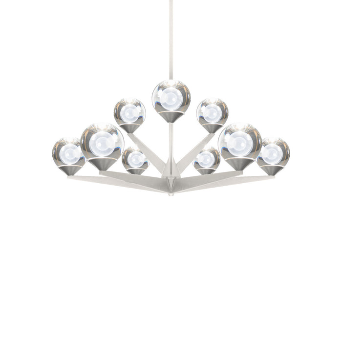 Modern Forms - PD-82027-SN - LED Chandelier - Double Bubble - Satin Nickel