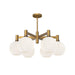 Alora - CH506230AGOP - Six Light Chandelier - Castilla - Aged Gold/Opal Matte Glass