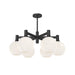 Alora - CH506230MBOP - Six Light Chandelier - Castilla - Matte Black/Opal Matte Glass