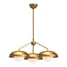 Alora - CH522328AGOP - Three Light Chandelier - Rubio - Aged Gold/Opal Matte Glass