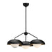 Alora - CH522328MBOP - Three Light Chandelier - Rubio - Matte Black/Opal Matte Glass