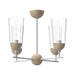 Alora - CH542324WHWK - Four Light Chandelier - Emil - White/White Oak