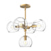 Alora - CH548518BGCL - Five Light Chandelier - Willow - Brushed Gold/Clear Glass