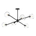 Alora - CH548637MBCL - Six Light Chandelier - Willow - Clear Glass/Matte Black