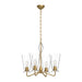 Alora - CH570423BGCL - Four Light Chandelier - Salem - Brushed Gold/Clear Glass