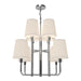 Alora - CH628830CHOP - Eight Light Chandelier - Plisse - Chrome/Opal Matte Glass