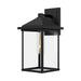 Alora - EW552007BKCL - One Light Exterior Wall Mount - Larchmont - Clear Glass/Textured Black