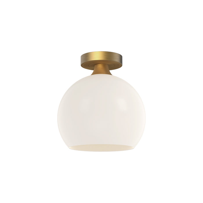 Alora - FM506210AGOP - One Light Flush Mount - Castilla - Aged Gold/Opal Matte Glass