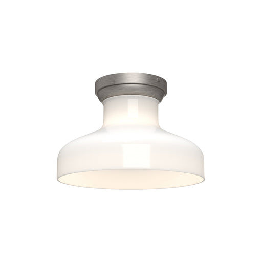 Alora - FM540011BNGO - One Light Flush Mount - Westlake - Brushed Nickel/Glossy Opal Glass