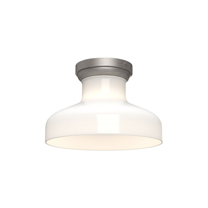 Alora - FM540011BNGO - One Light Flush Mount - Westlake - Brushed Nickel/Glossy Opal Glass