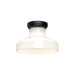 Alora - FM540011MBGO - One Light Flush Mount - Westlake - Glossy Opal Glass/Matte Black