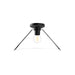 Alora - FM570314MBCL - One Light Flush Mount - Salem - Clear Glass/Matte Black