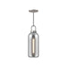 Alora - PD401505BNSM - One Light Pendant - Soji - Brushed Nickel/Smoked Solid Glass