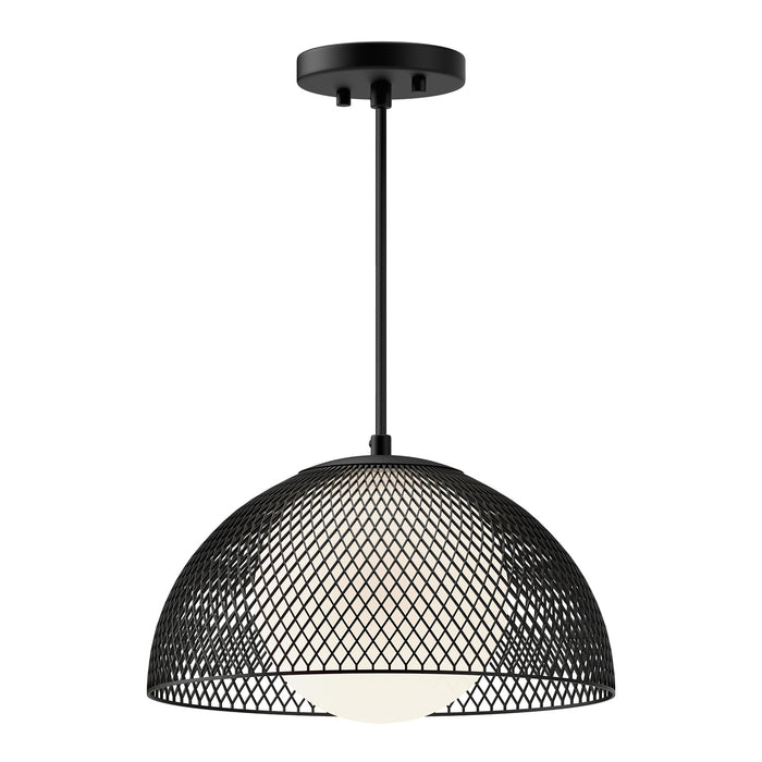 Alora - PD402513MBOP - One Light Pendant - Haven - Matte Black/Opal Matte Glass