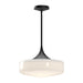 Alora - PD440814MBGO - One Light Pendant - Lincoln - Glossy Opal Glass/Matte Black