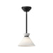 Alora - PD470108MBGO - One Light Pendant - Halston - Glossy Opal Glass/Matte Black