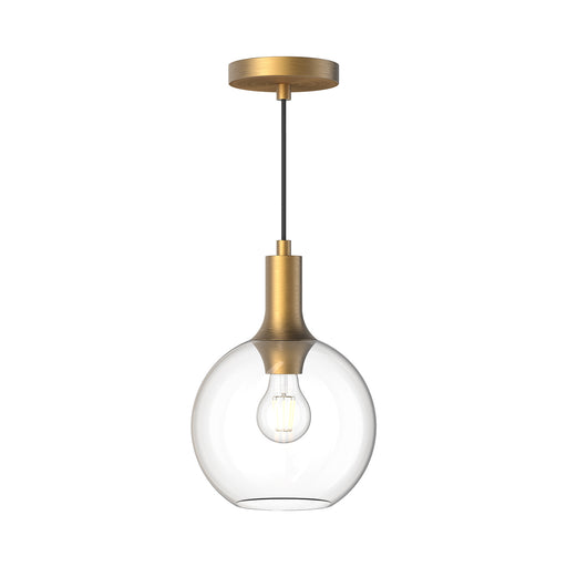 Alora - PD506108AGCL - One Light Pendant - Castilla - Aged Gold/Clear Glass