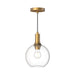 Alora - PD506108AGCL - One Light Pendant - Castilla - Aged Gold/Clear Glass