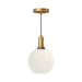 Alora - PD506108AGOP - One Light Pendant - Castilla - Aged Gold/Opal Matte Glass