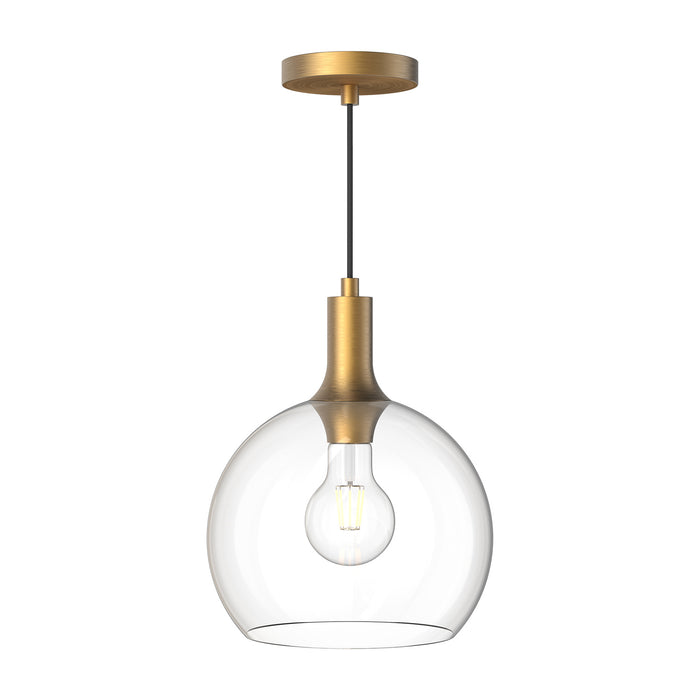 Alora - PD506210AGCL - One Light Pendant - Castilla - Aged Gold/Clear Glass