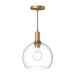 Alora - PD506210AGCL - One Light Pendant - Castilla - Aged Gold/Clear Glass