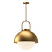 Alora - PD507216AGOP - One Light Pendant - Harper - Aged Gold/Opal Matte Glass