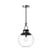 Alora - PD520512CHCL - One Light Pendant - Copperfield - Chrome/Clear Glass